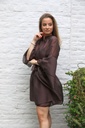 Luana nm85 tencel trompetmouw tailleriem onderjurk