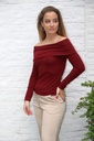 Pul  Leia nm30 off-shoulder fijn gelijnd 