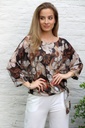 Bloemenblouse Marcel met taillestrik nm48