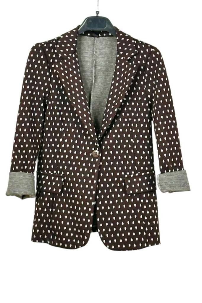 Blazer Lias nm34 luipaardjacquard reverskraag