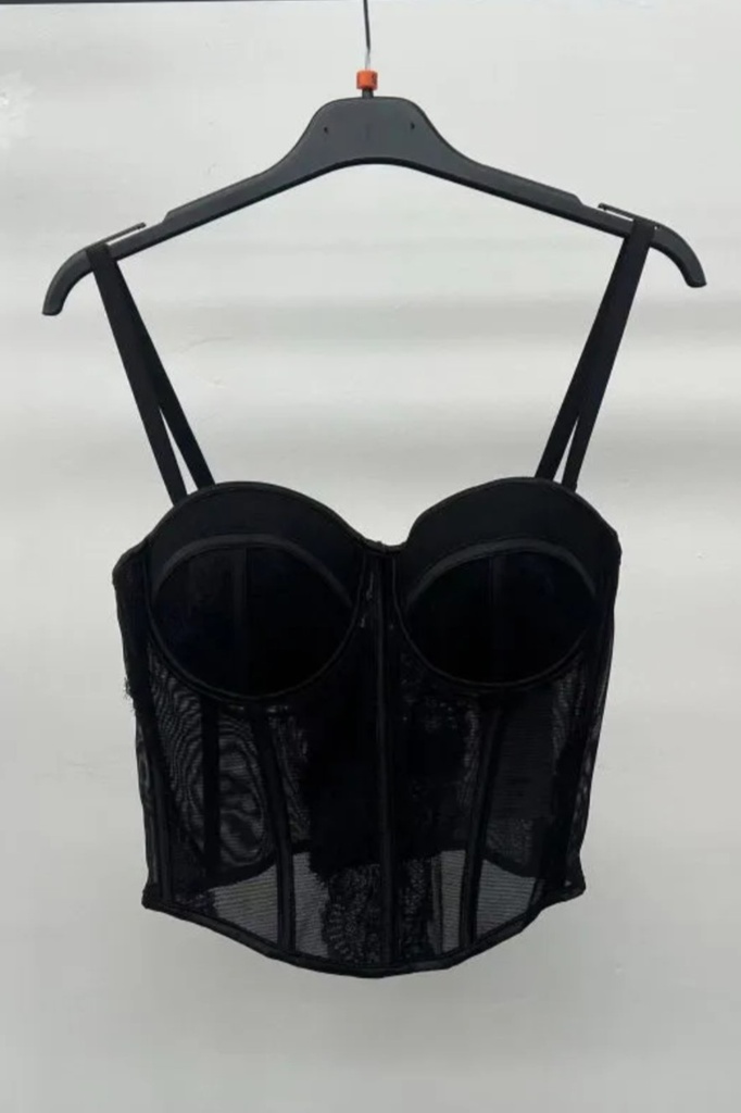 Top Lillian cups kant baleinen verstelbare spaghettibandjes