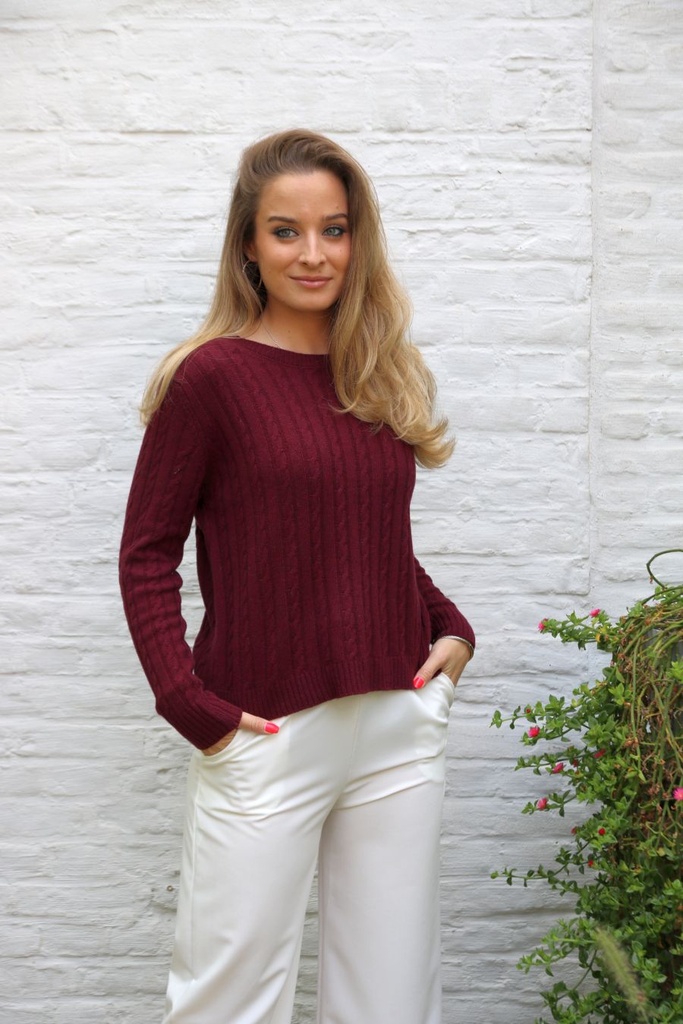 Pul Lani nm90 kabelsteek open hals bevat kasjmier en wol