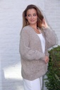 Cardigan Laureen nm30 bouclé V-hals zakken grovere bouclé