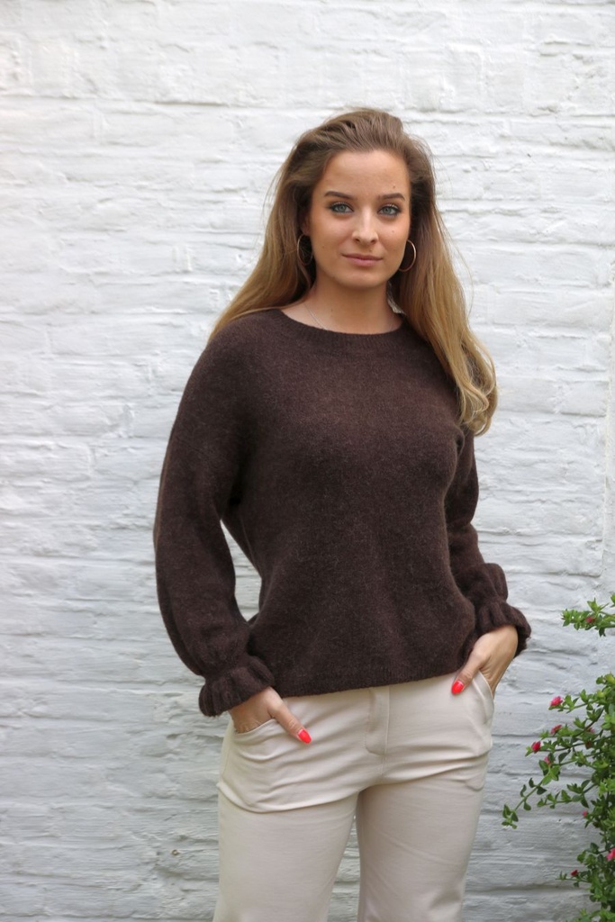 Pull Mels met gefronste mouw nm27