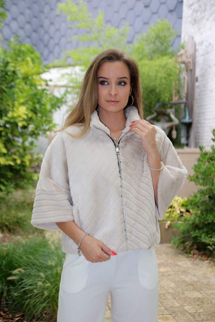 Jasje Milena kunstpels met rits