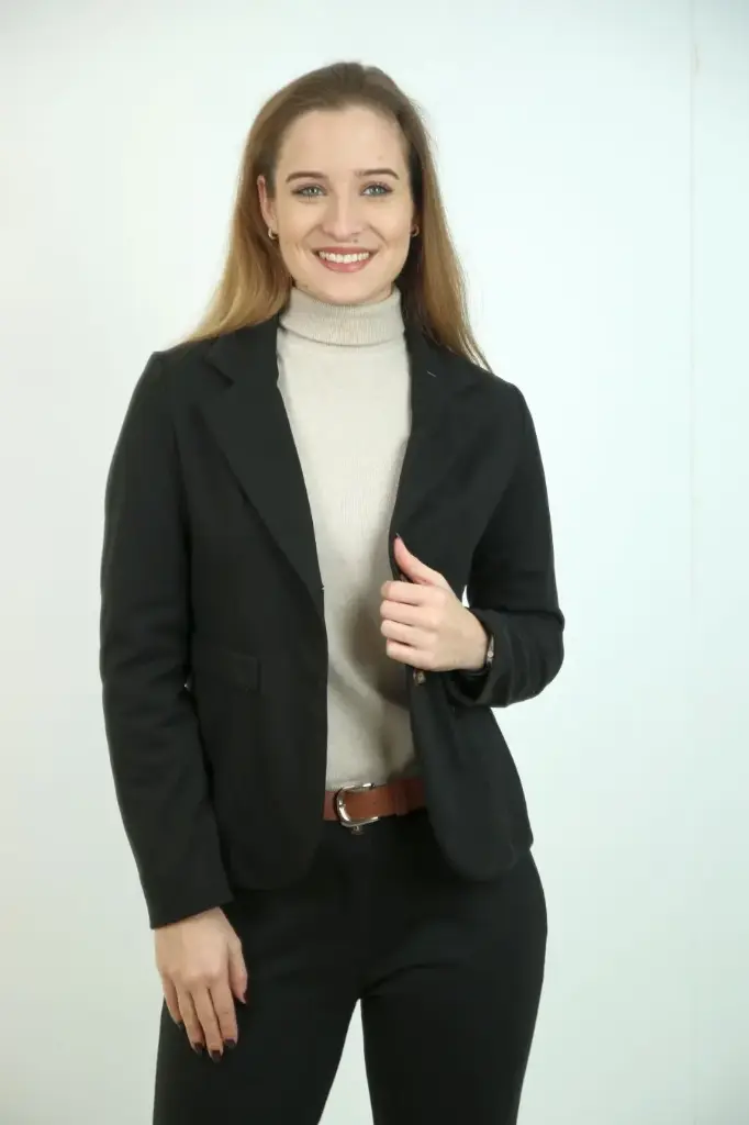 Vest Loe nm15 reverskraag 2 knopen in been gabardine