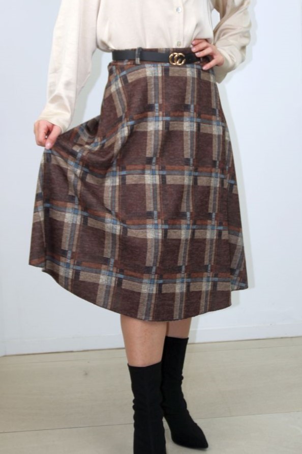 Lyra nm12 madras Schotse ruit klok onder knie ecoleren riem