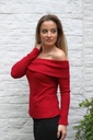 Pul Leonardus nm50 off shoulder fijn geribd lurex