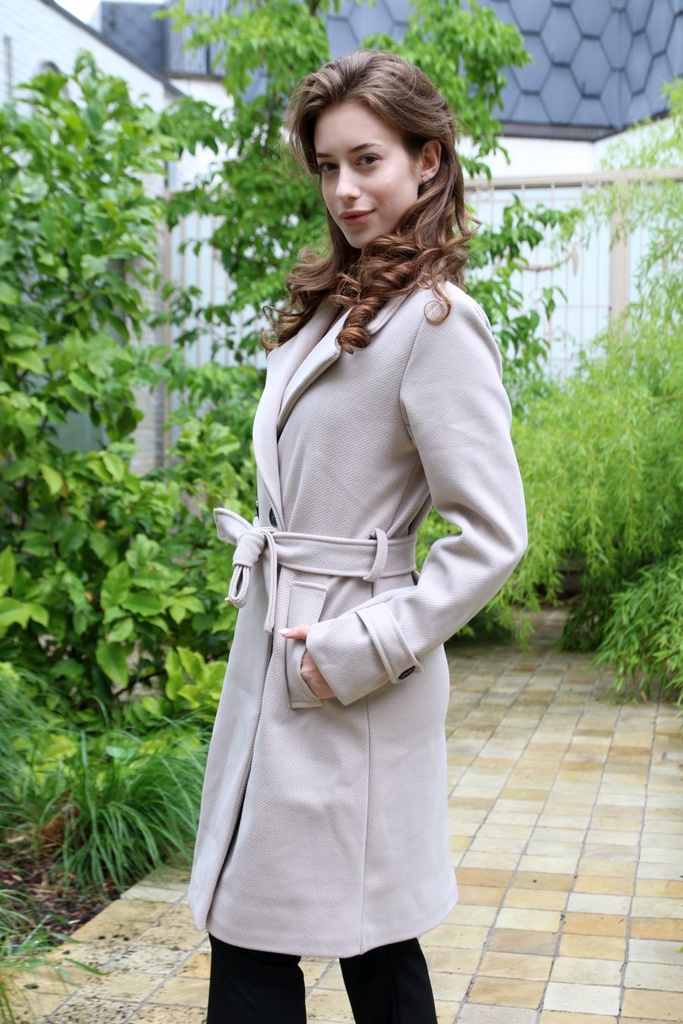 Jacket Lieuwe Lieuwe point collar diagonally ribbed fabric