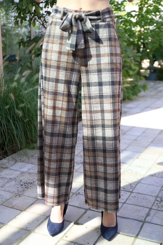 Culotte Lily Rose grote Schotse horizontale ruit flanel 