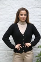 Mohair cardigan Lisandro nm65 hals nacré knopen 