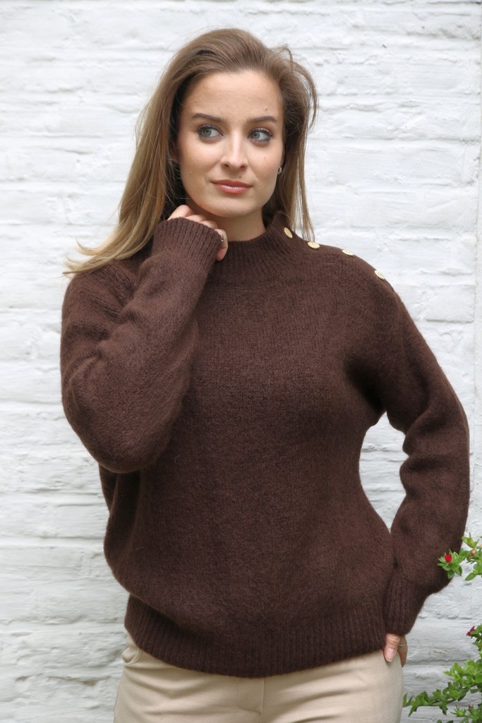 Pul Lambert nm25 opstaande geribde kraag 4 retro knopen