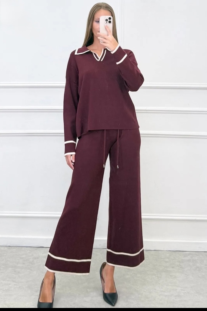 Tricot setje Nova nm50 openvallende kraag 