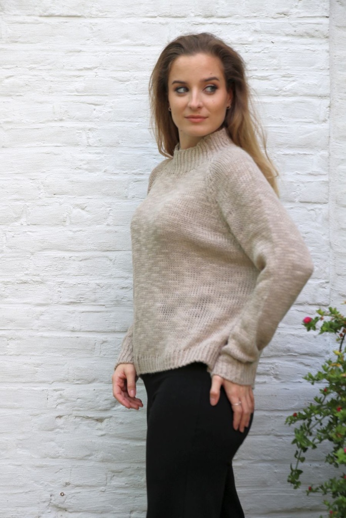 Pull Nolan nm20 tricot opstaande geribde kraag 