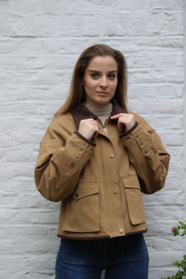 Jacket Moussa nm42 geribde kraag