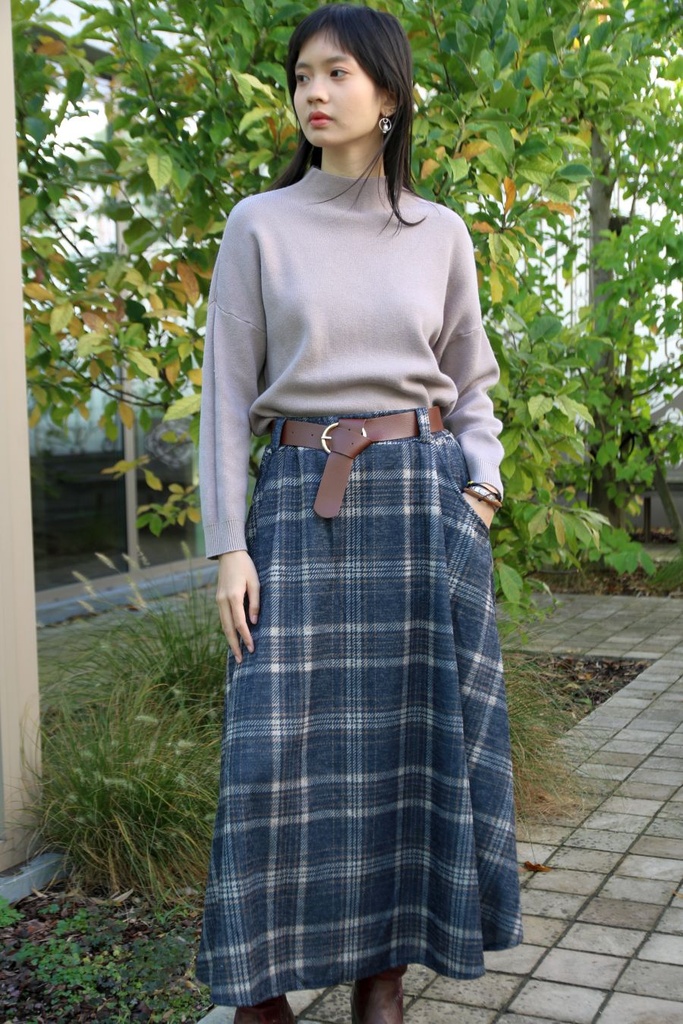Klokrok Noelle nm35 met geruite print 