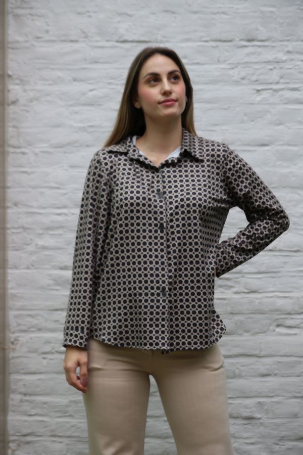 Blouse Niene nm20 met lange mouwen 