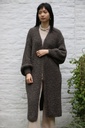 Lange cardigan Nika nm20 in boucléstof