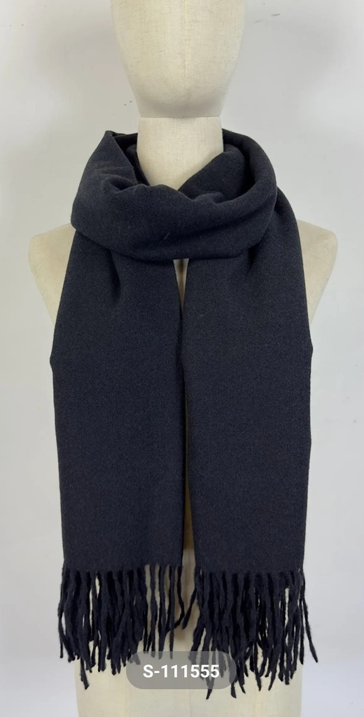 Sjaal Luuc nm100 dikke viscose steek met fijne franjes 
