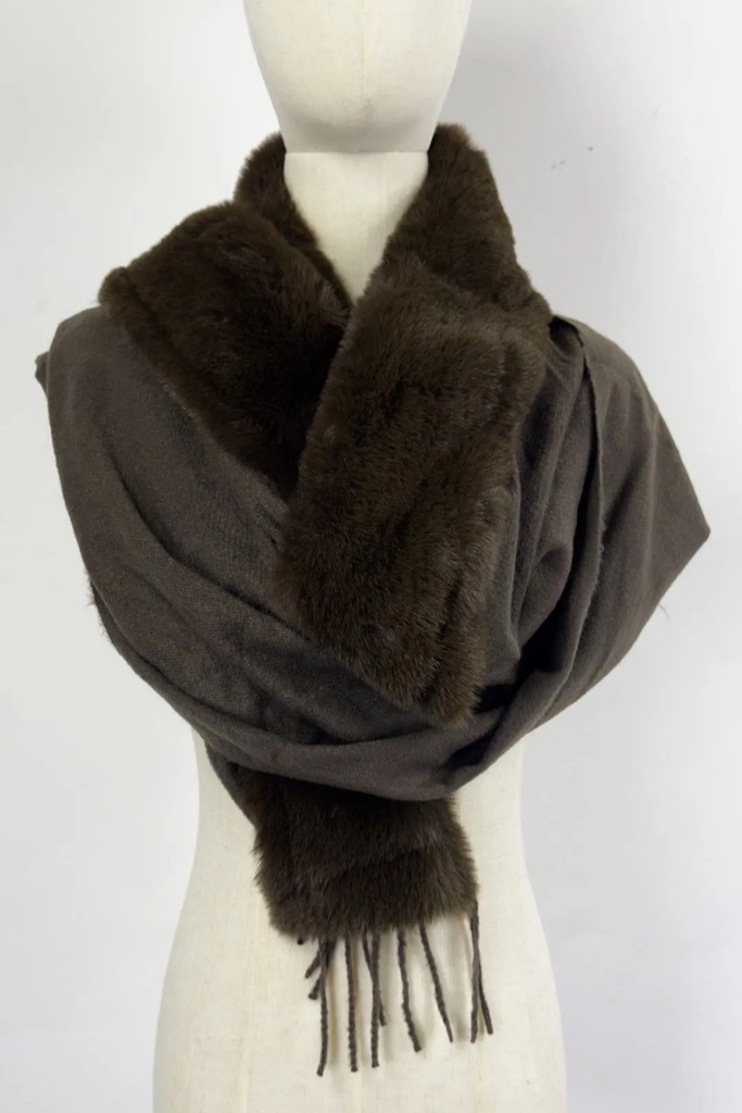 Sjaal Mikail met ecopels boord nm50