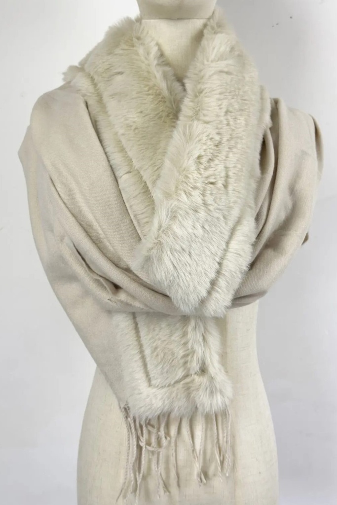 Sjaal Mikail met ecopels boord nm50