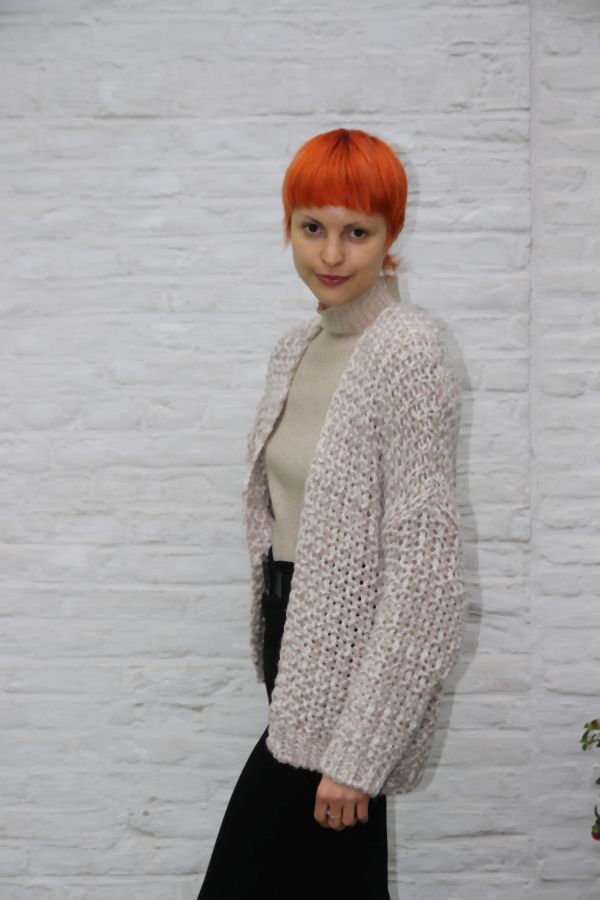 Cardigan Nouri nm20 bicolor ajour lintsteek