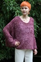 Pull Nikola nm26 ronde hals ajour lintsteek bicolor