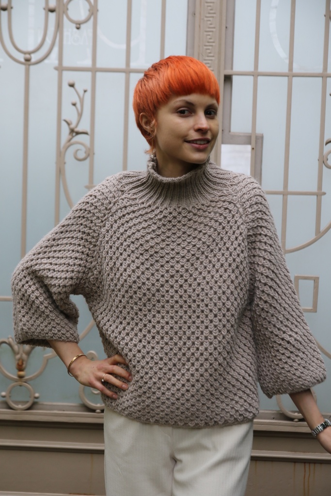 Tricot pull Nadir nm20 ronde hals 3/4e mouwen