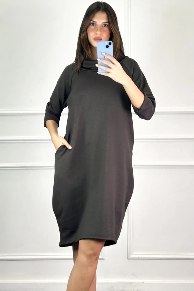 Jurk Manar met rolkraag nm39