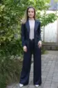 Blazer Livana nm10 reverskraag diagonaal ingeweven stippel 