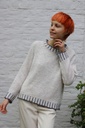 Pull Mieke met gestreepte kraag en boord nm26