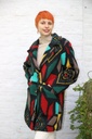 Jas Lamya nm99 Picasso jacquard reverskraag 2 knopen 