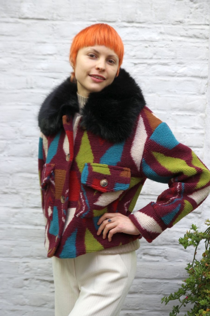 Jasje Neal nm95 eco pels kraag primitieve symbolen