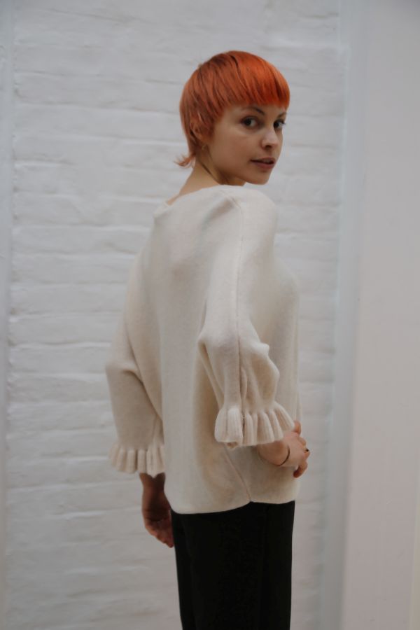 Tricot pull Nadim nm25 v-hals vleermuismouw 