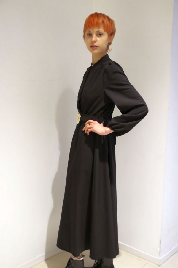 Jurk Nelson nm32 gabardine klokrok taillebinder 