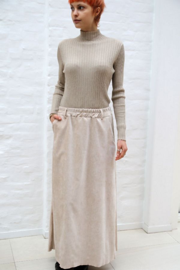 Rok Nasim glamy velours split achterkant