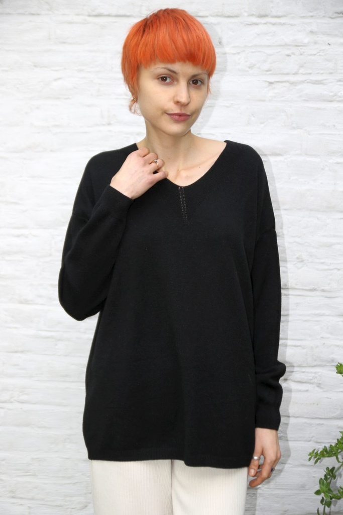 Pull Pieter nm 50 v-hals lange mouw geribd zacht