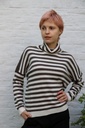 Pull Neda nm80 gestreepd bicolor opstaande kraag