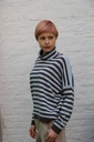 Pull Neda nm80 gestreepd bicolor opstaande kraag
