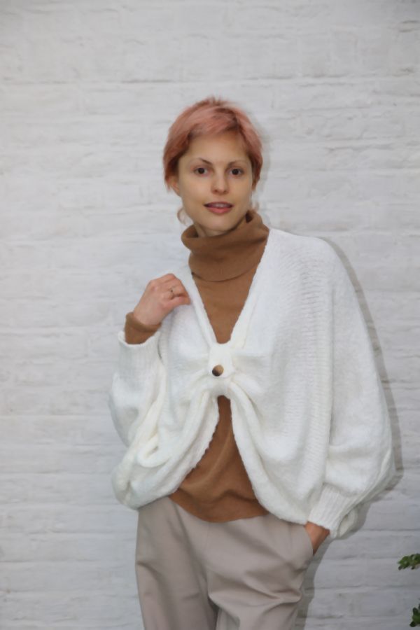 Tricot pull Naima nm26 v-hals vleermuismouwen 