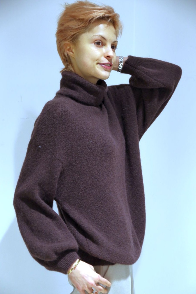 Pull Quinta gehaakt hangende kraag ballonmouwen