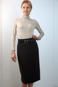 Rok Lef nm65 studs op punto milano eco leren tailleriem