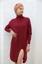Tricot jurk Leine nm50 rolkraag recht patroon linker beensplit 