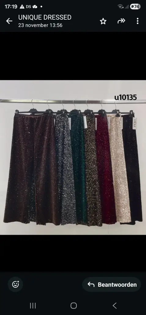 Liesje nm38 glamy flarebroek