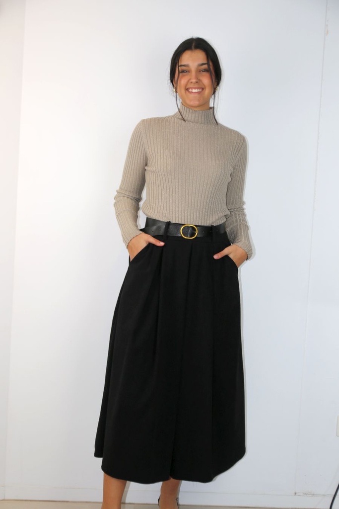  Klokrok Leif 3 springplooien medium geribd 