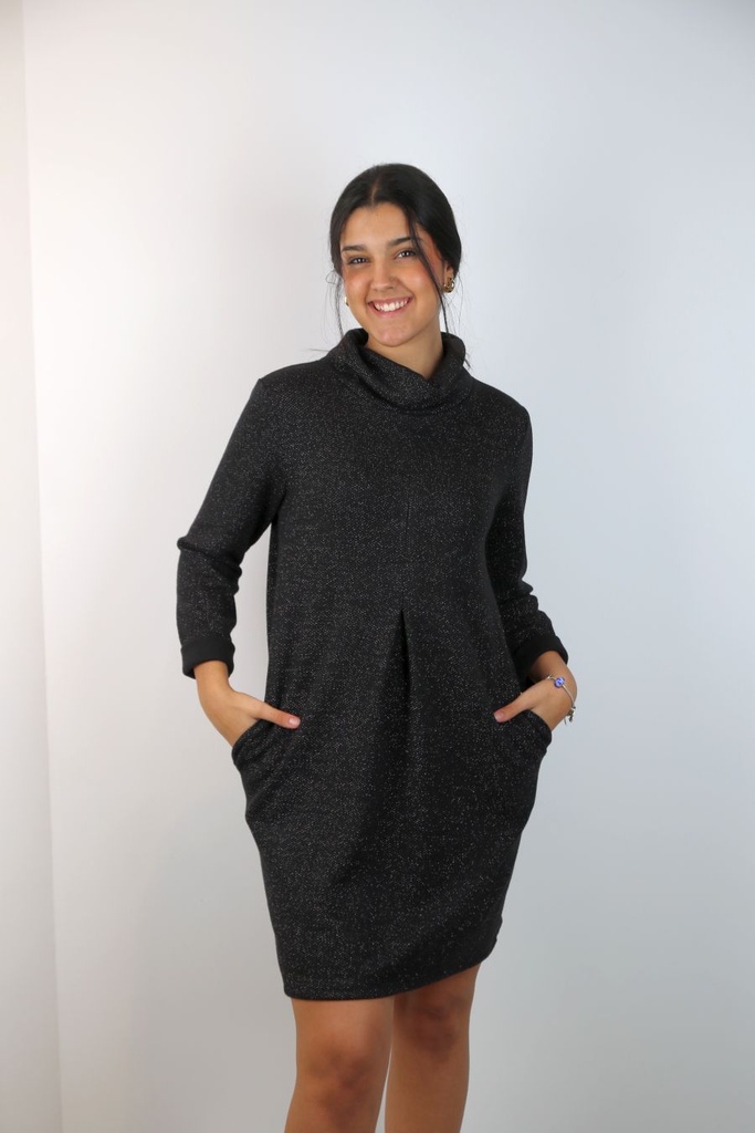 Jurk Nima nm20 lurex col boule 