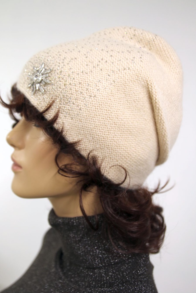 Muts Lili nm30 piqué met strass peerslijpsel en briljant