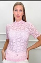 Kanten shirt Rosa met opstaande kraag