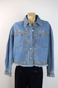 Jeansjasje Rana geborduurde bloemetjes nm98