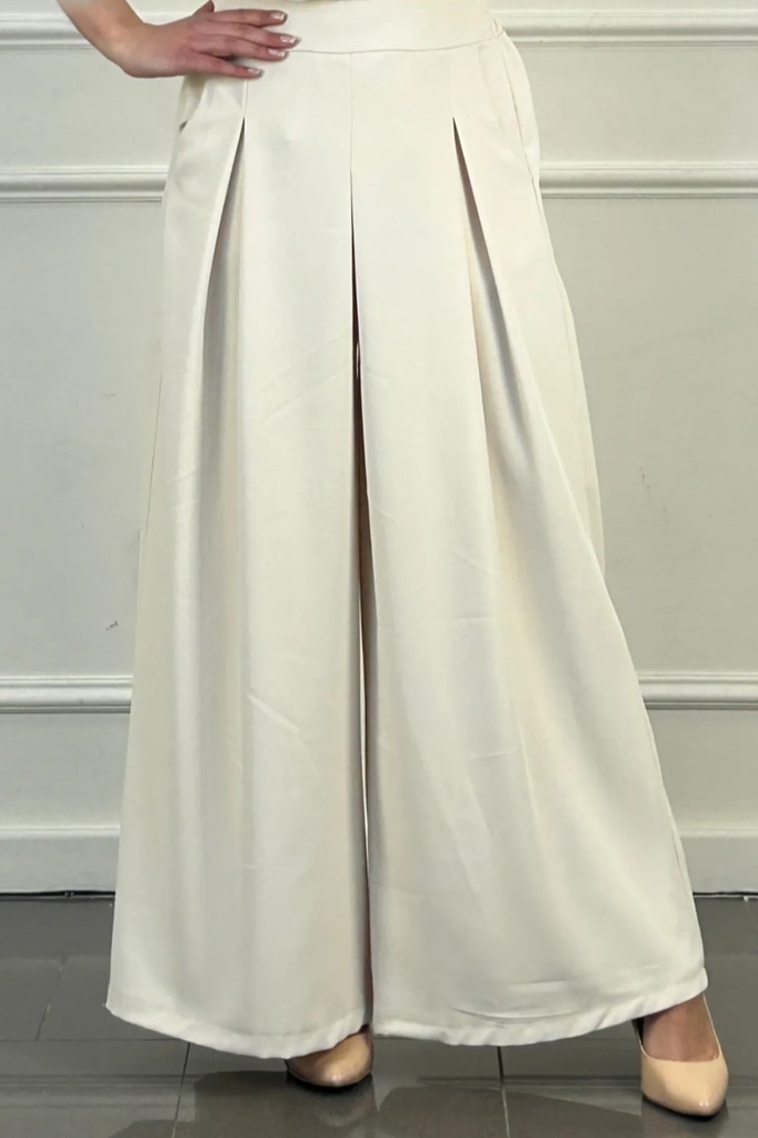 Getailleerde broek Riv met brede pijpen